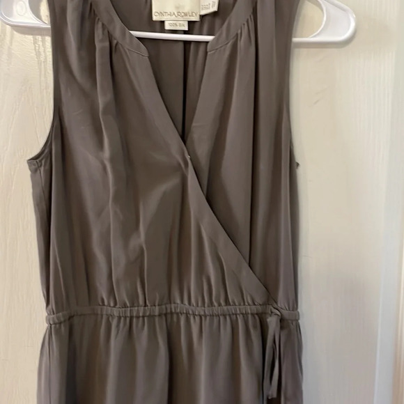 Cynthia Rowley brown silk dress size 2 - Picture 3 of 5